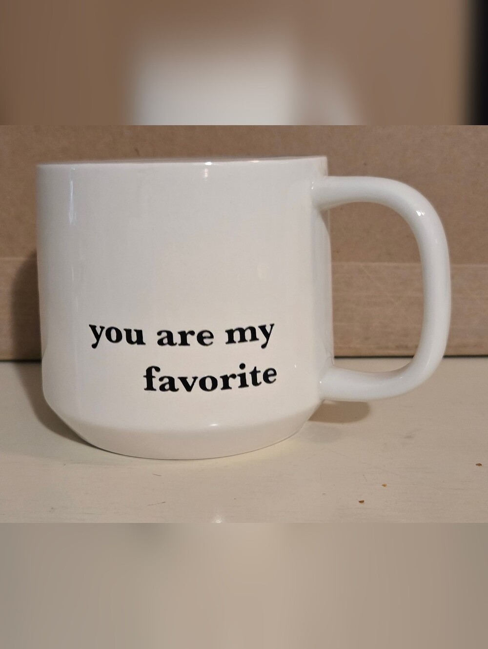 Threshold Stoneware Coffee Mug " You Are My Favorite"  16oz
